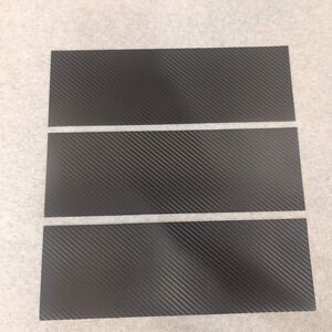 3M Wrap Film Series 2080 Black Carbon Fiber CFS12 Vinyl Detailing Strips 3pc 12"